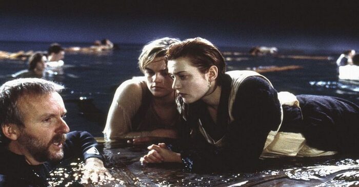  Voici quelques photos du tournage du film le plus populaire, du fameux « Titanic »
