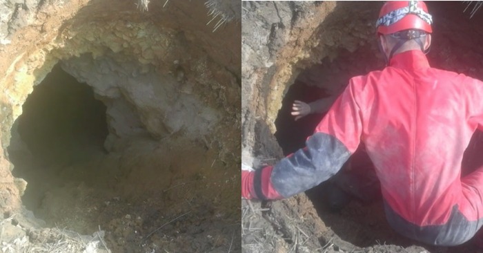  Un cas intéressant: un fermier a découvert une grotte vieille de 10000 ans et a décidé de descendre