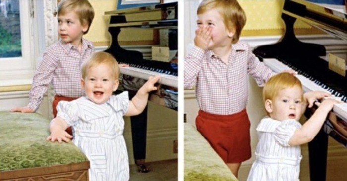  Les beaux souvenirs de William et Harry: les meilleurs souvenirs de la façon dont les jeunes enfants jouaient du piano