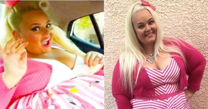  Barbie XXL sans 80 kg. La transformation irréelle de la fille a surpris tout le monde: elle ressemble à Barbie poupée.