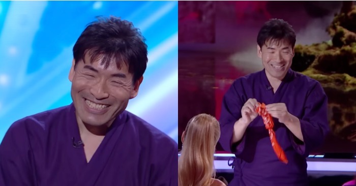  Le magicien japonais a surpris le public avec ses tours étonnants